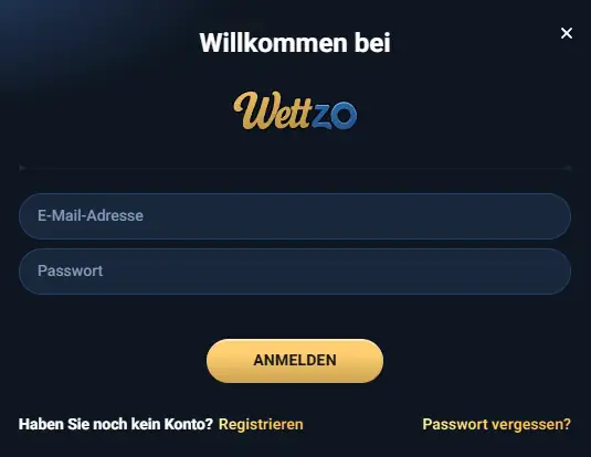 Wettzo Anmelden